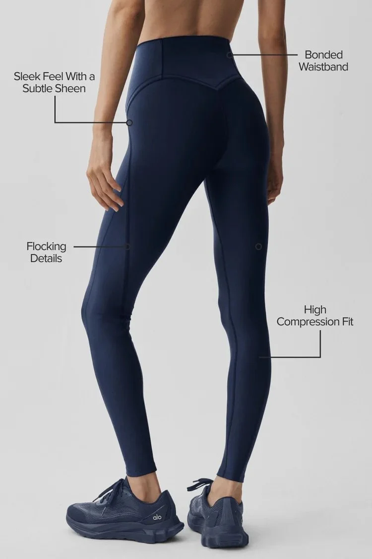 alo ネイビーパンツ Alo Navy Blue Trouser Pants Size MEDIUM | eBay